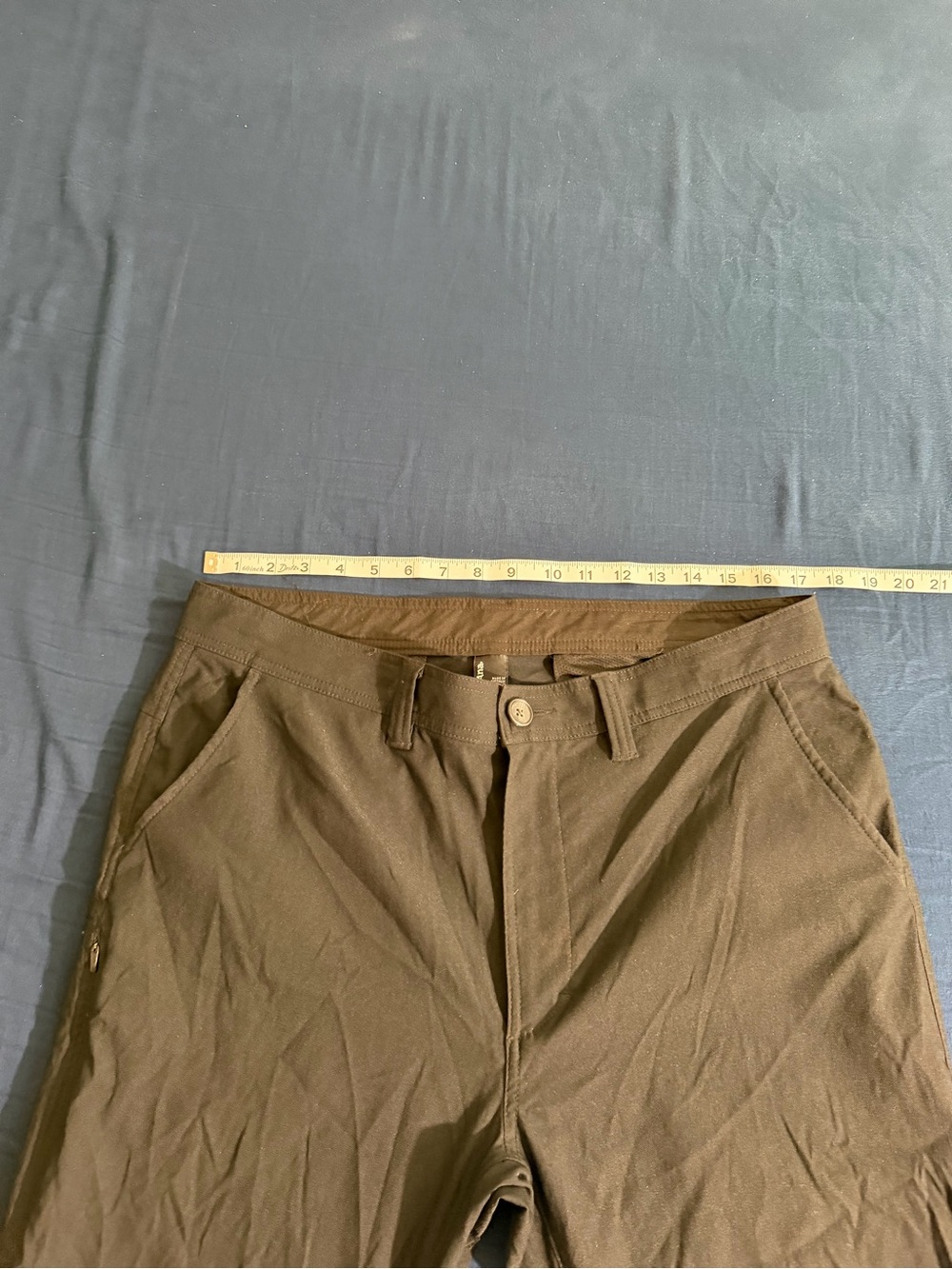 Prana Alameda Outdoor Hiking Dark Iron Black Slim Fit Pants Men’s 36x30 Hiking - Picture 4 of 7
